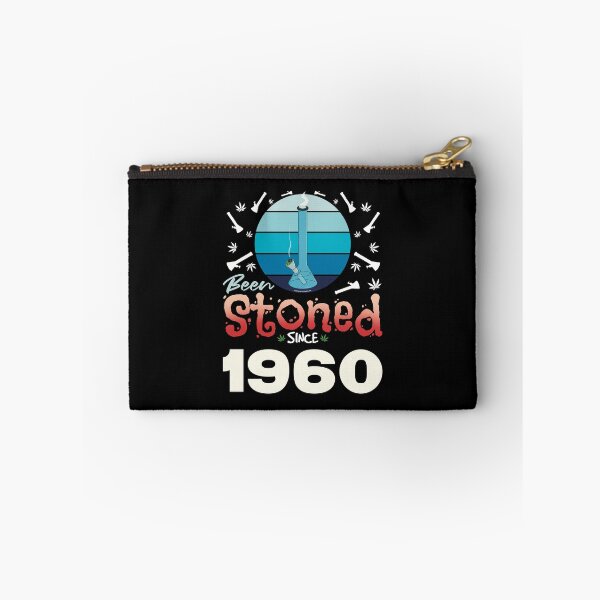 Item preview, Been stoned since 1960 (Blue retro vintage sunset with bong) designed and sold by YomeHayin.