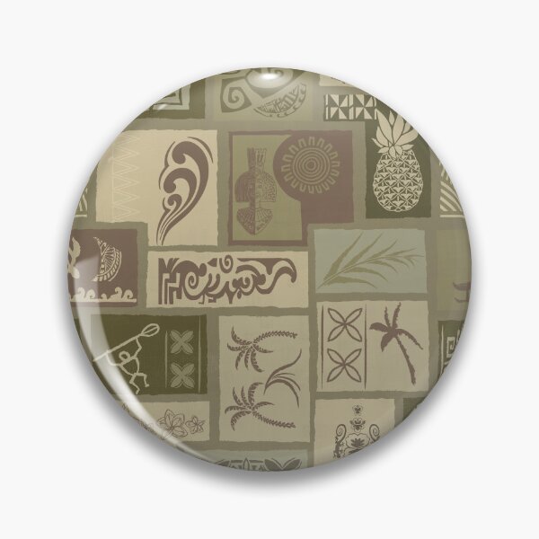 Item preview, Vintage Samoan Tribal Tapa Earthtones Artboard 0093 designed and sold by sunnthreads.