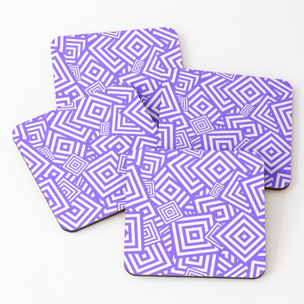 Item preview, Funky Purple Tilted Squares Neo Geo Pattern  designed and sold by SeaChangeDesign.