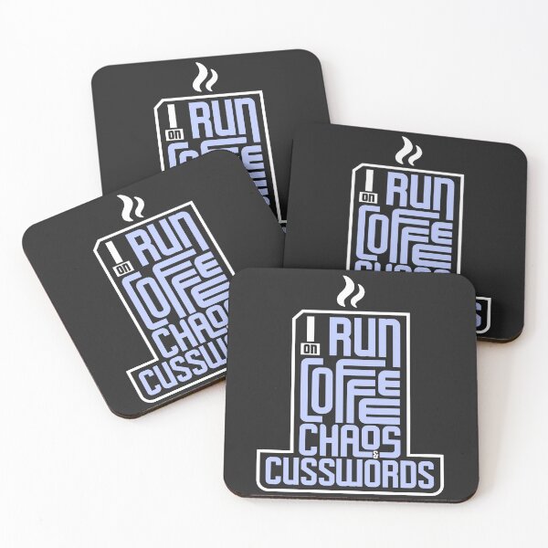 Item preview, I run on coffee, chaos, and cuss words designed and sold by SparkDrago.