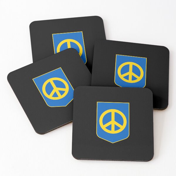 Item preview, Ukrainian Flag Colors Crest Symbol Stand With Ukraine designed and sold by brizodesign.
