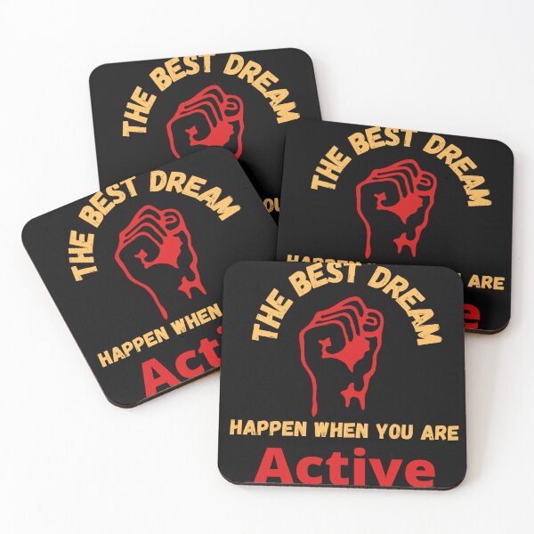 Item preview, The Best Dream Happen When You Are Active designed and sold by FiansouShop.