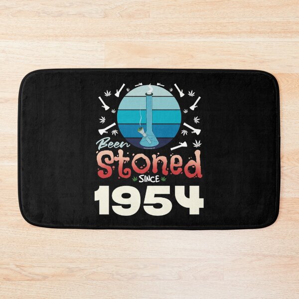 Item preview, Been stoned since 1954 (Blue retro vintage sunset with bong) designed and sold by YomeHayin.