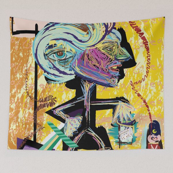 Item preview, Danny Gonzalez Neo-Expressionism Graffiti Street Art Portrait designed and sold by sibleystudios.