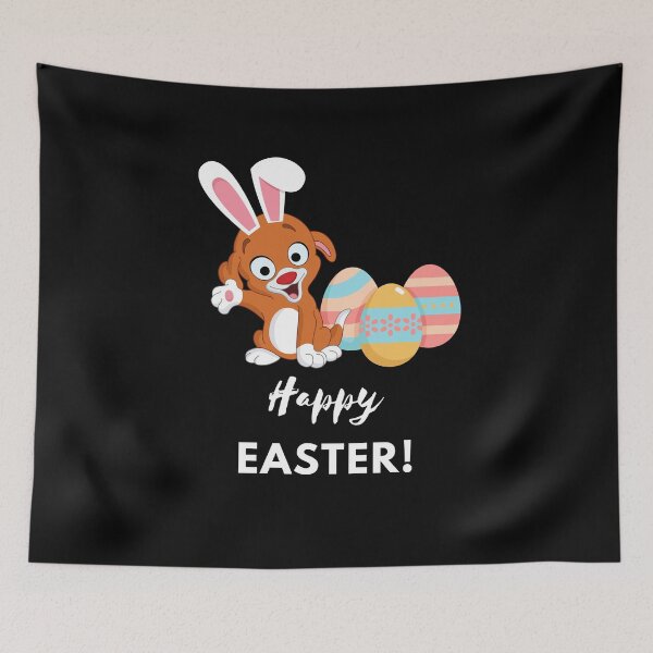 Item preview, Cuter Puppy with Bunny Ears for Easter designed and sold by BearLoveDesign.