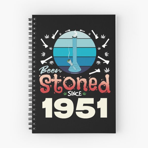 Item preview, Been stoned since 1951 (Blue retro vintage sunset with bong) designed and sold by YomeHayin.