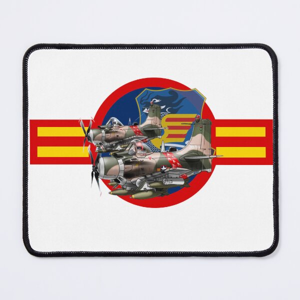 Item preview, VNAF A-1H whith rondel of south vietnam war thunder Background T-Shirt designed and sold by Zaki  AL I⭐⭐⭐⭐⭐ (3,206).