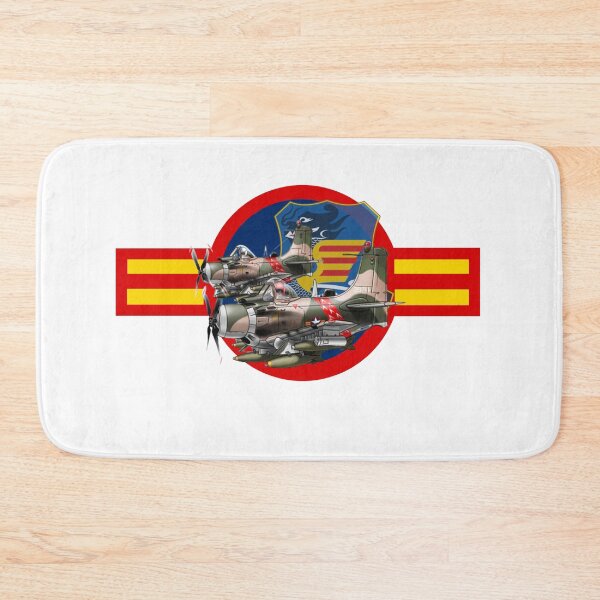 Item preview, VNAF A-1H whith rondel of south vietnam war thunder Background T-Shirt designed and sold by Zaki  AL I⭐⭐⭐⭐⭐ (3,206).