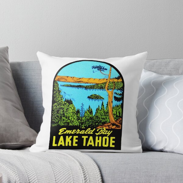 Item preview, Emerald Bay Lake Tahoe Vintage Travel Decal designed and sold by hilda74.