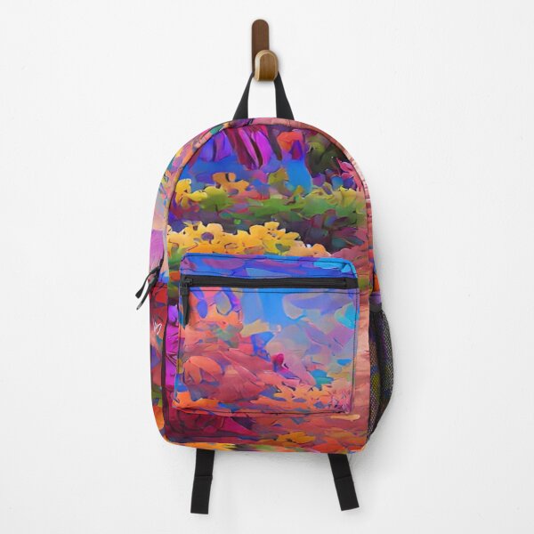 Item preview, Impressionist Modern Abstract Art - Forest - Hiking Trails - Hike - Hiking designed and sold by CattlettArt.