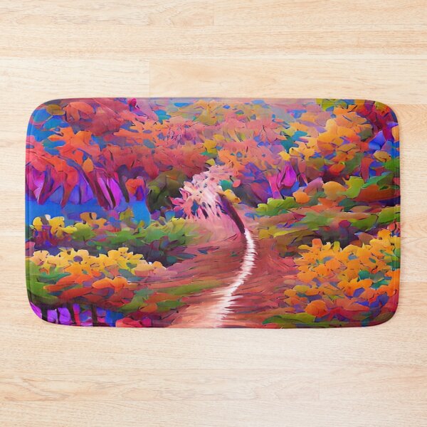 Item preview, Impressionist Modern Abstract Art - Forest - Hiking Trails - Hike - Hiking designed and sold by CattlettArt.