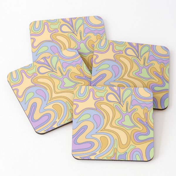 Item preview, Liquid Swirl Contemporary abstract in Pastel Colors 70s retro aesthetic  designed and sold by reannyn.
