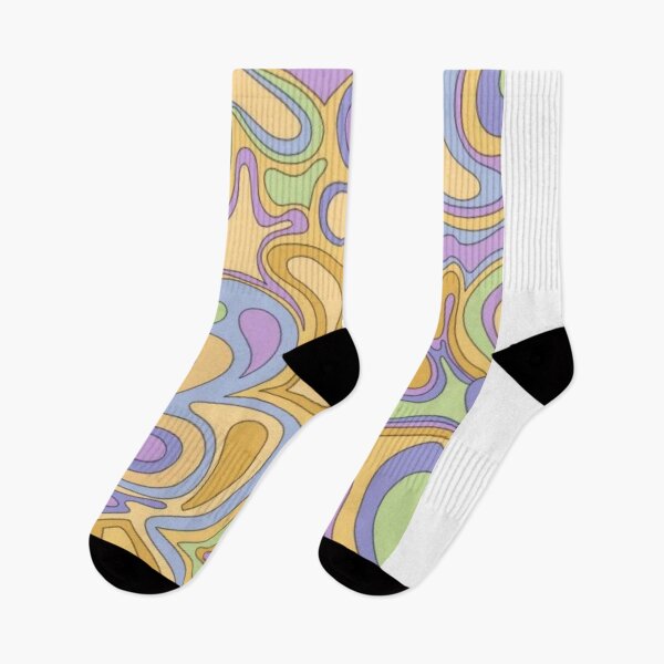 Item preview, Liquid Swirl Contemporary abstract in Pastel Colors 70s retro aesthetic  designed and sold by reannyn.