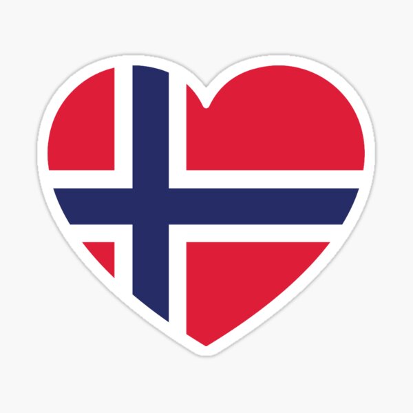 Heart Norway Sticker