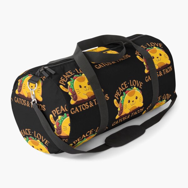 Item preview, Peace Love Gatos & Tacos, Funny Cinco De Mayo Design for for taco lovers who also love cats! designed and sold by Auntieck.