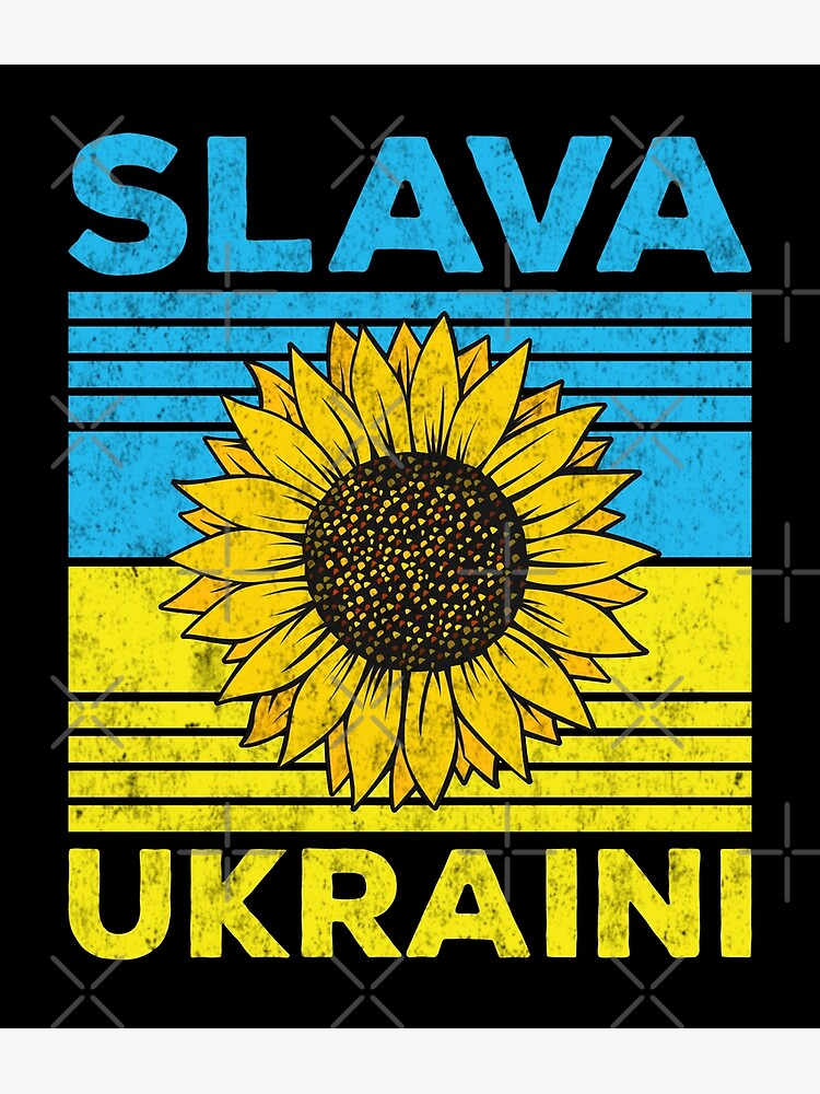 "Slava Ukraini - Support Ukraine - Free Ukraine" Poster By Anteesocial ...