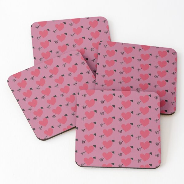 Item preview, Arrow through heart rose pink background designed and sold by kholdaway21.