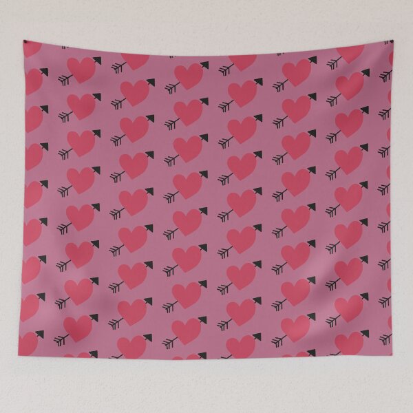 Item preview, Arrow through heart rose pink background designed and sold by kholdaway21.