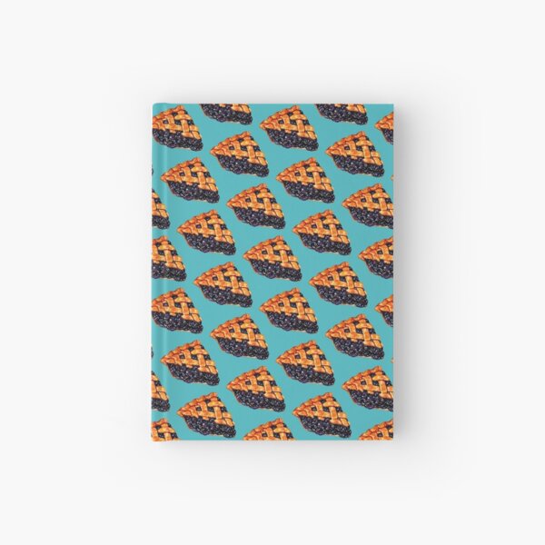 Blueberry Pie Pattern Hardcover Journal