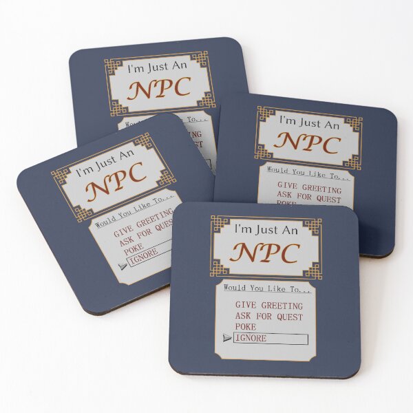 Item preview, I'm Just an NPC Video Game Gamer Blue designed and sold by Smagnaferous.