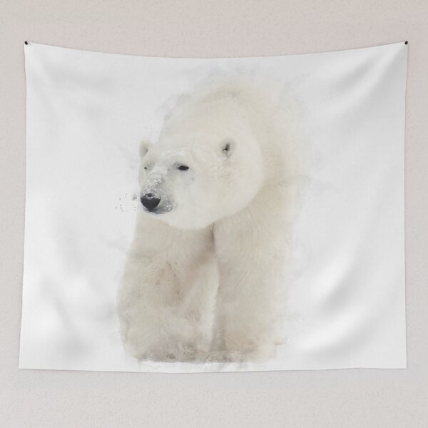 Item preview, Polar Bear Watercolour Artwork designed and sold by Typeglyphs.