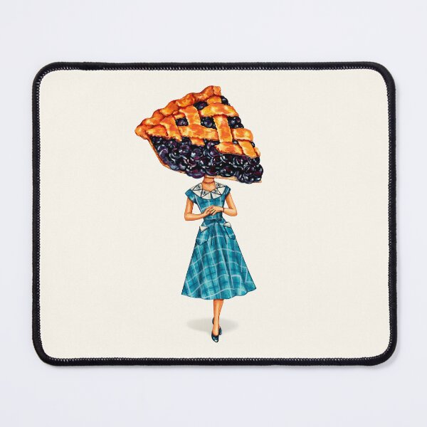 Item preview, Cake Head Pin-Up: Blueberry Pie designed and sold by Kelly  Gilleran.