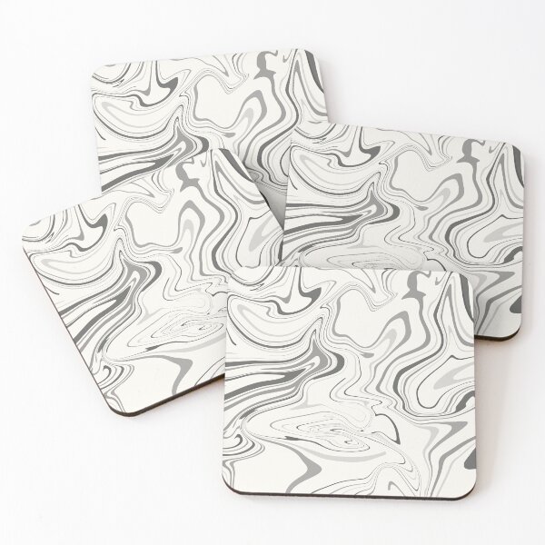 Item preview, Black gray cream modern marble liquid pattern designed and sold by MarzStudio.