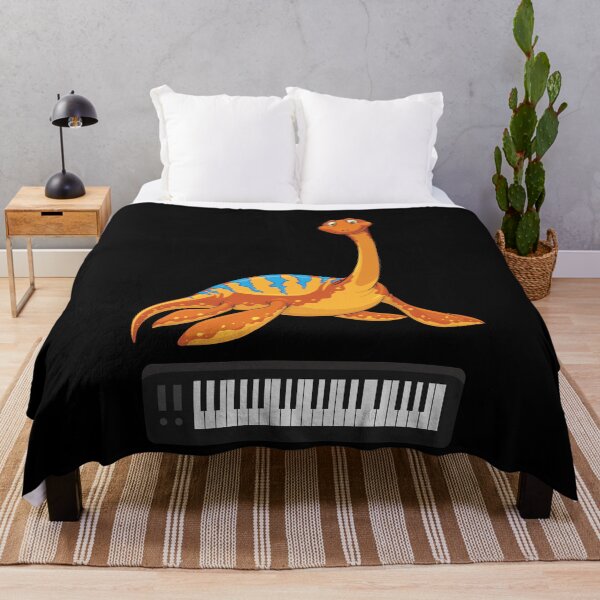 Artikelvorschau, Dinosaurier, der Klavier spielt, lustige gute Dinosaurier-Klavierliebhaber, niedliches orangefarbenes Design entworfen und verkauft von pedrored369.