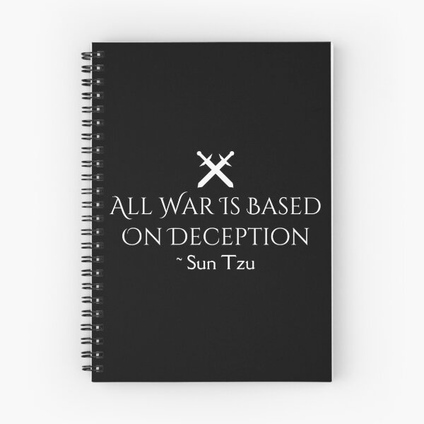 Item preview, All War Is Based On Deception Quote Text Design designed and sold by EarthArtDesigns.