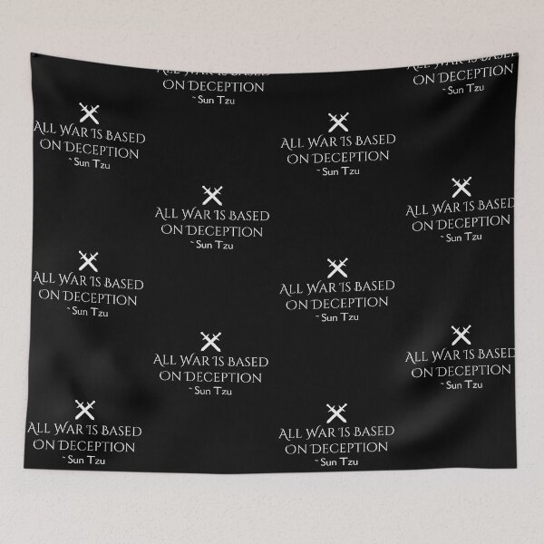 Item preview, All War Is Based On Deception Quote Text Design designed and sold by EarthArtDesigns.
