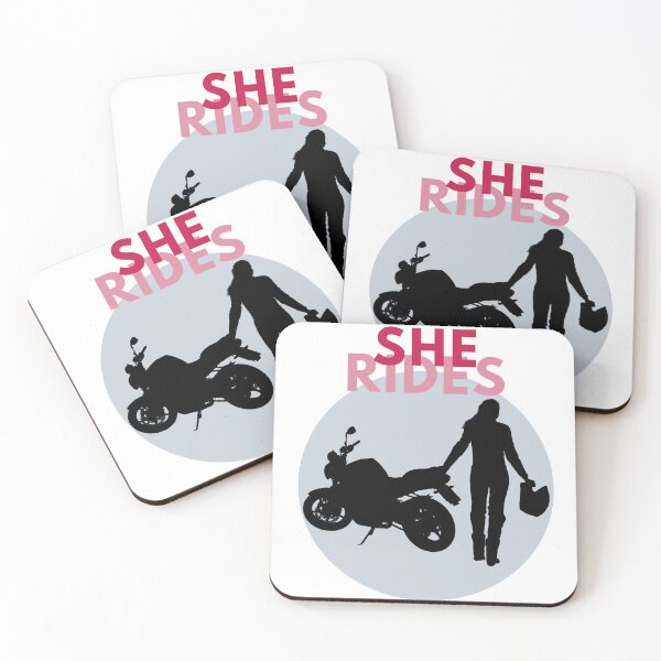 Item preview, She Rides, motorcycle lovers designed and sold by TIPJ.