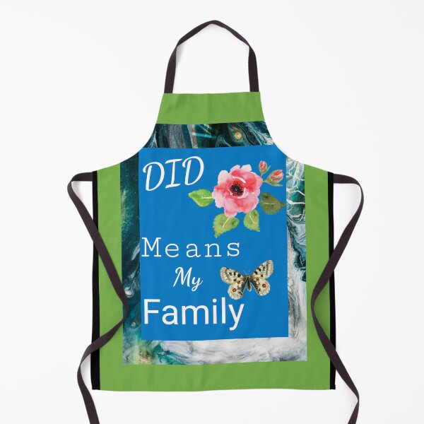 Item preview, "DID Means Family"; Graphic With Rose and Butterfly (Bright Grass Green and Blue) designed and sold by GladBlackLamb.