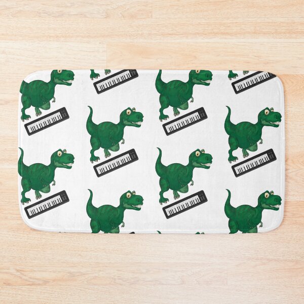 Item preview, Dinosaur Playing Piano ,Funny Good Dinosaur Piano Lovers Cool Green Design designed and sold by pedrored369.