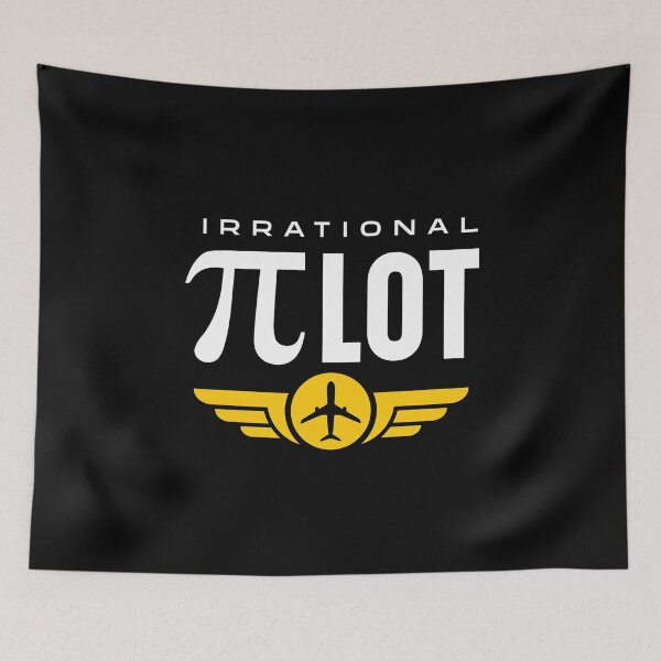 Item preview, Irrational Pilot Pi Day designed and sold by Uppercase Tees.