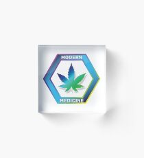 Cannabis Modern Medicine Acrylic Block