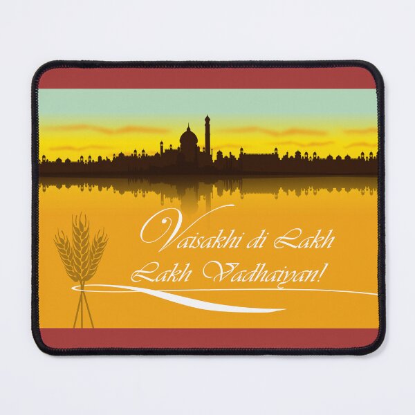 Item preview, Vaisakhi Wheat White Ribbon and Cityscape  designed and sold by ShoaffBallanger.