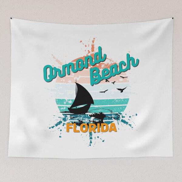 Item preview, Ormond Beach Florida Retro Exploding Sunset designed and sold by adriana-holmes.
