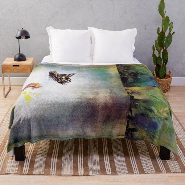 Item preview, Black Swallowtail Butterfly Hovers over a Meadow designed and sold by KbytesOfJax Outdoor and Nature.