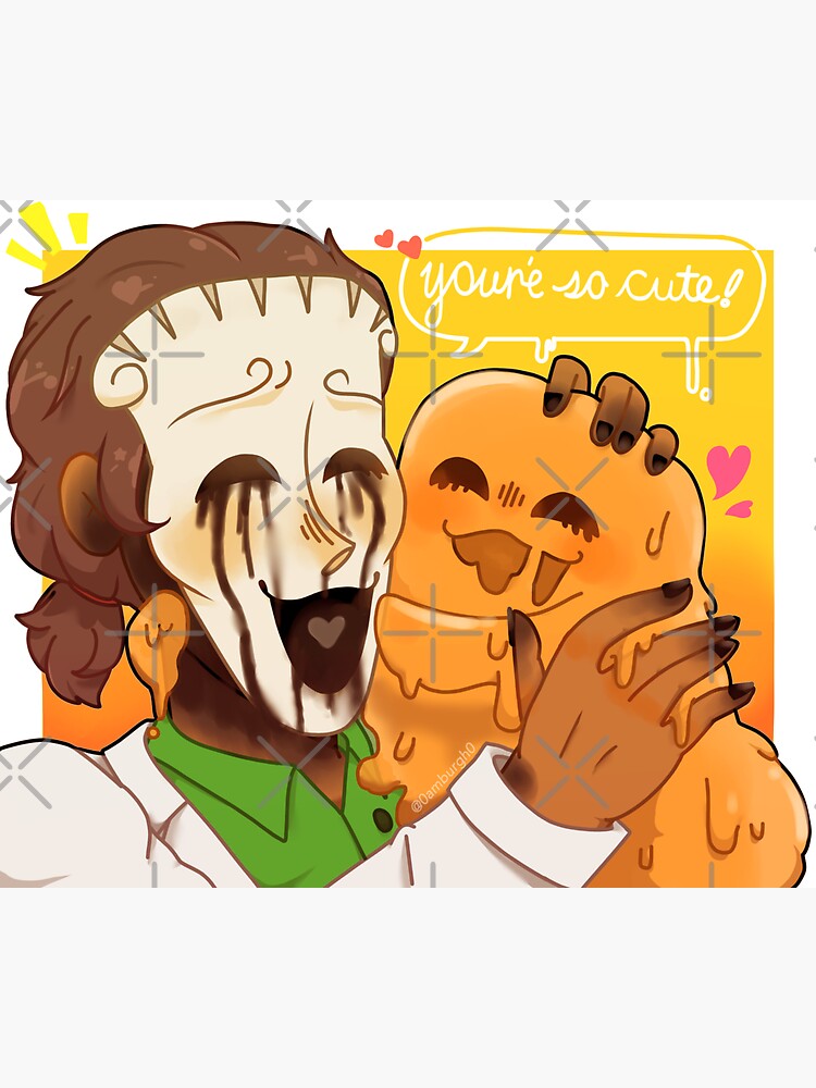 scp 035 and scp 999 playing together Sticker for Sale by