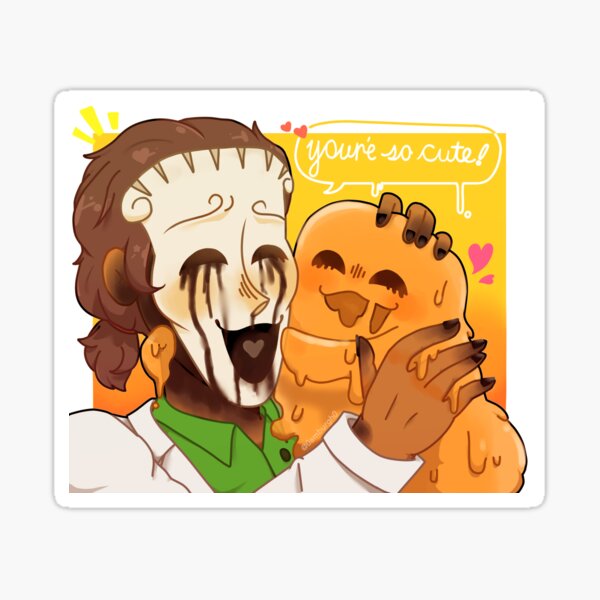scp 035 and scp 999 playing together Sticker for Sale by