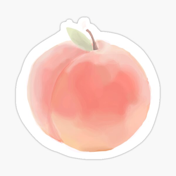 my lil peach Sticker