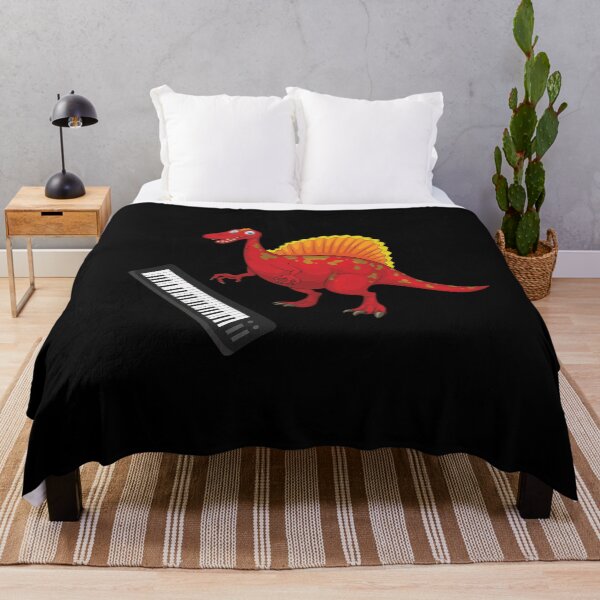 Item preview, Dinosaur Playing Piano ,Funny Good Dinosaur Piano Lovers Red Design designed and sold by pedrored369.
