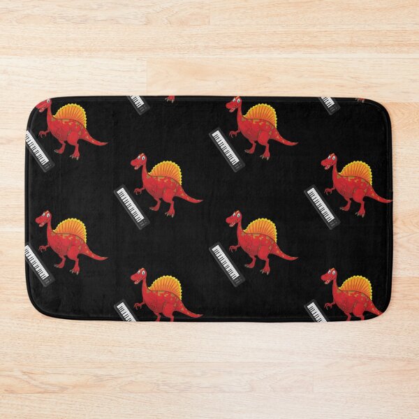Item preview, Dinosaur Playing Piano ,Funny Good Dinosaur Piano Lovers Red Design designed and sold by pedrored369.