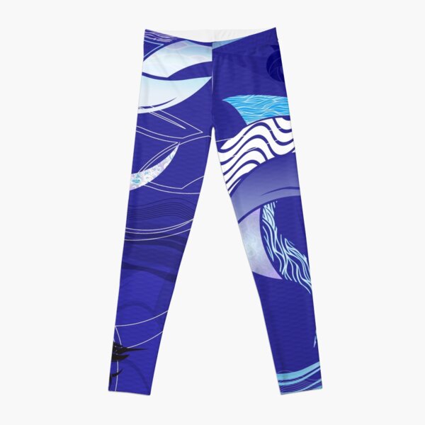 Blue Leggings - Marlin Maze Leggings