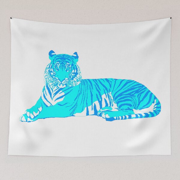 Item preview, Turquoise Irritated Tiger designed and sold by geekymindus.