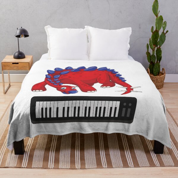 Item preview, Dinosaur Playing Piano ,Funny Good Dinosaur Piano Lovers Cool Red Blue Design designed and sold by pedrored369.