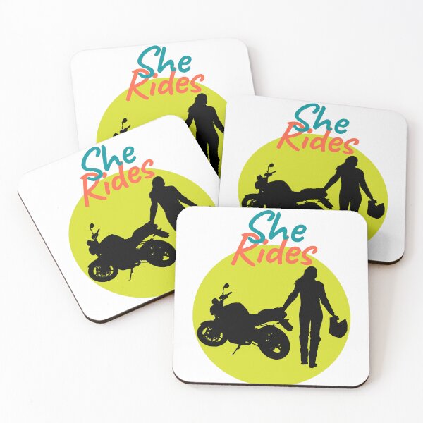 Item preview, She Rides, motorcycle lovers 3 designed and sold by TIPJ.