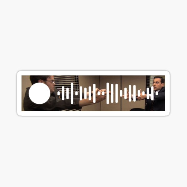The Office Theme Song Spotify Scan Code Sticker