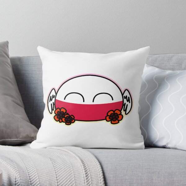 Lil Polandball Throw Pillow