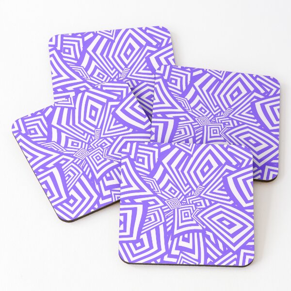 Item preview, Funky Purple Psychedelic Warped Squares designed and sold by SeaChangeDesign.